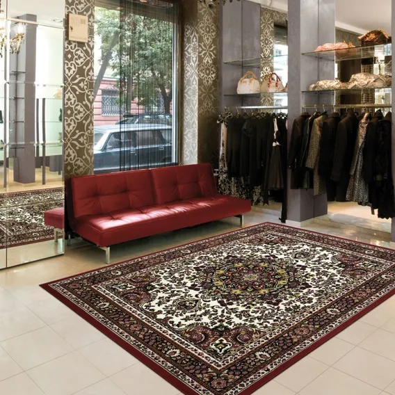 Tapete Herat 82/65 Ruby 2,00x2,90m Classico Vermelho Foto 1