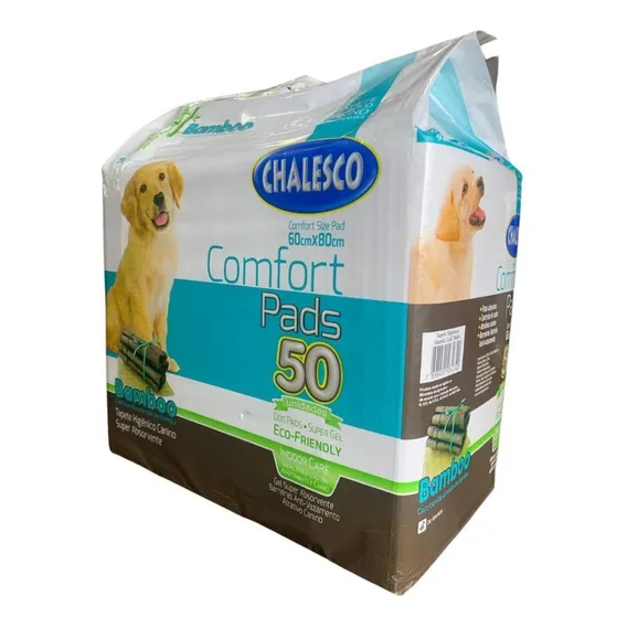 Tapete Higiênico Comfort Bamboo 60x80cm 50un Chalesco Foto 1