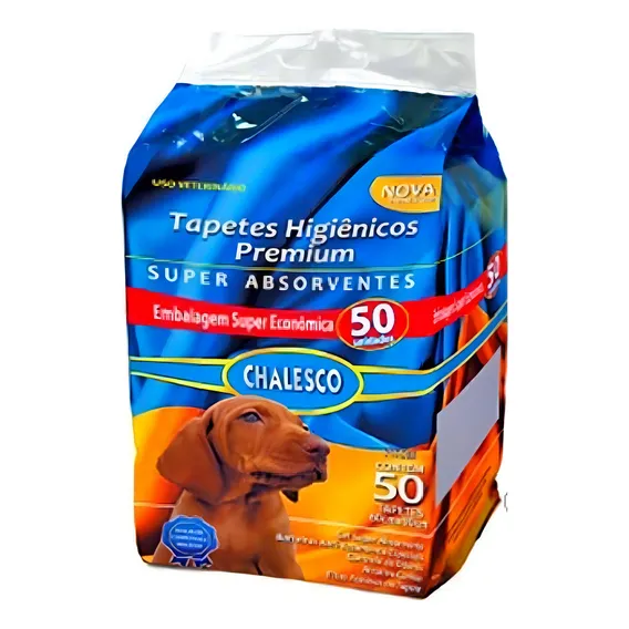 Tapete Higiênico Chalesco Para Cães - Com 50 Unidades Foto 1