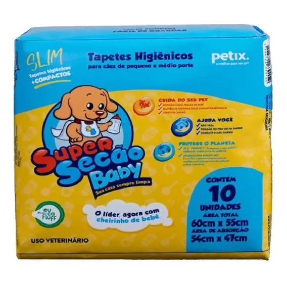 Tapete Higinico Super Secão Baby Slim 10un -filhote Novidade Foto 1