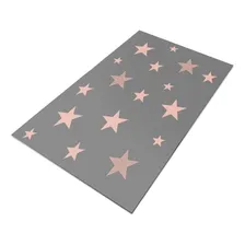 Tapete Infantil Estrelas 140x90 Antiderrapante Cor Cinza Foto  mini 1