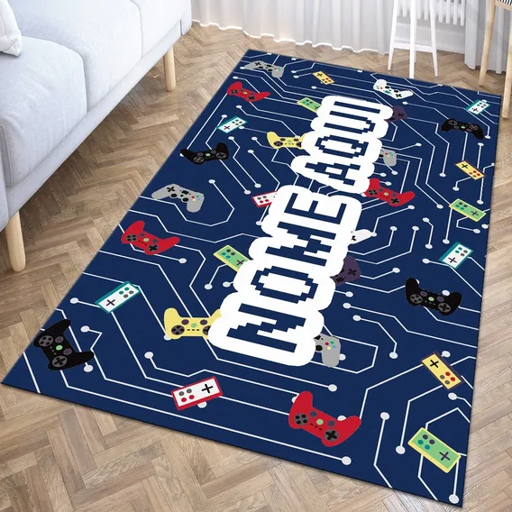 Tapete infantil Style Brazil Tapete Infantil cor Azul pista - de 1.4m x 90cm Foto 1