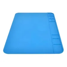 Tapete Manta Anti-estática Silicone Para Bancada - 300x200mm Cor Azul Foto  mini 1