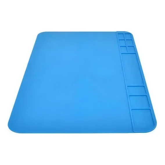 Tapete Manta Anti-estática Silicone Para Bancada - 300x200mm Cor Azul Foto 1