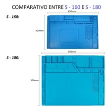 Tapete Manta Magnética Antiestática S 180 550x350mm Soldagem Cor Azul Foto mini  3