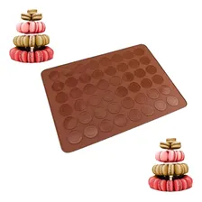 Tapete Manta Silicone 48 Cavidades P/ Suspiro Woop Macarons Cor Marrom Foto mini 2