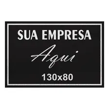 Tapete Nórdico Capacheria Cor Preto Personalizado - De 130cm X 80cm Foto  mini 1