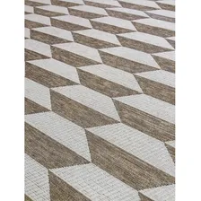 Tapete Para Sala Redondo 1,5m Colmeia Bege Marfim Geometrico Foto mini 3