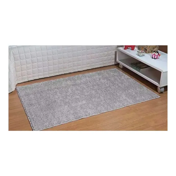 Tapete Passadeira 66 X 120 Cm Classic Cinza Oasis Desenho Do Tecido Liso Foto 1
