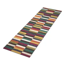 Tapete Passadeira Cozinha Multicolor Antiderrapante 250x60 Cor Vermelho Foto mini  2