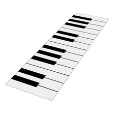Tapete Passadeira Cozinha Piano Antiderrapante 160x50 Cor Branco Foto mini 2