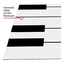 Tapete Passadeira Cozinha Piano Antiderrapante 160x50 Cor Branco Foto mini 3