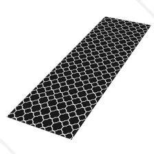Tapete Passadeira De Cozinha Silas Antiderrapante 180x50 Cor Preto Foto mini  3