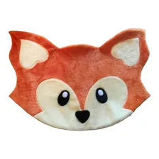 Tapete Pelucia Raposa Raposinha Quarto Infantil Macio Fofo Cor Laranja Foto  mini 1
