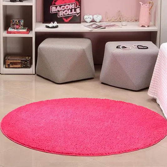 Tapete Redondo 150m Classic Rosa Pink - Tapetes Oasis Foto 1