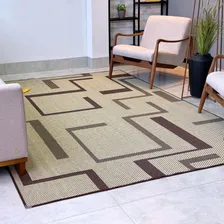 Tapete Sala 200x150 Sisal Sem Pelo Antiderrapante Desenho Do Tecido S-589 Tabaco Foto mini  2
