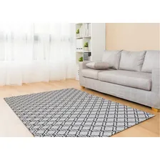 Tapete Sala Antiderrapante 1,00m X 1,32m Geométrico Branco Foto mini 2