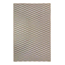Tapete Sala Geometrico Colmeia 200x250 Cm Bege Lavavel Fino Foto mini 1