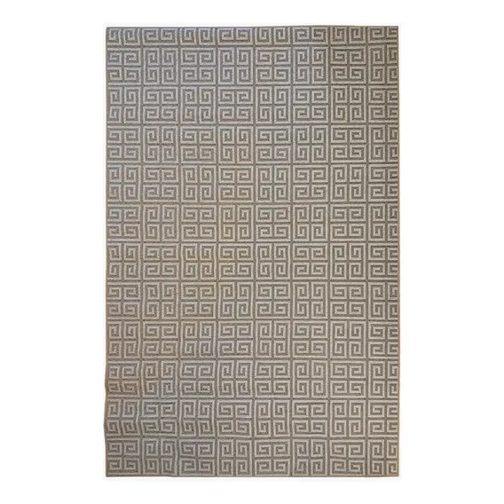 Tapete Sala Magia Geometrico Grego 200x250 Cm Bege Foto 1