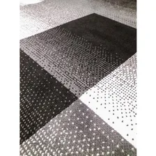 Tapete Sala Redondo 200 Cm Geometrico Quadros Preto Cinza Foto  mini 1