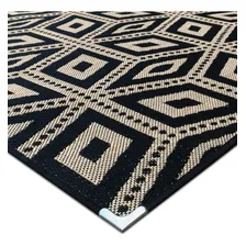 Tapete Sisal Sala 2,00 X 2,50 Antiderrapante Preto S-491 Foto mini 3