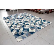 Tapete Supreme 05/43 Ladrilhos 2.5x3m 250x300cm São Carlos Cor Azul Desenho do tecido Geométrico Foto mini 3