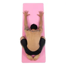 Tapete Yoga Mat Em Pu + Borracha Natural Eco Hopumanu Cor Rosa Foto mini 4