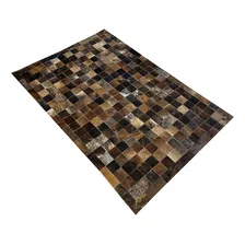 Tapetes De Couro Marrom Ex贸tico 1,00x1,50 Com Borda Foto mini 2