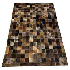 Tapetes De Couro Marrom Ex贸tico 1,00x1,50 Com Borda Foto mini 1