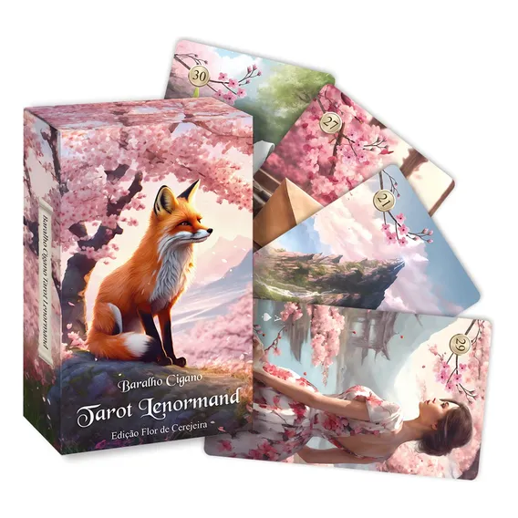 Tarot Lenormand Baralho Cigano Ed. Flor De Cerejeira Sakura Foto 1