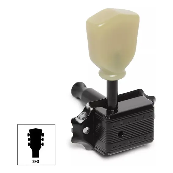Tarrachas Tarraxas EpiPhone Vintage Tulipa Preta 3x3 Foto 1