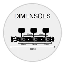 Tarraxa Deval Violão 202 Pino Grosso Foto mini 4