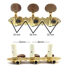 Tarraxa Violão Classico Nylon Pino Grosso Dourado Luxo J800 Foto mini  2