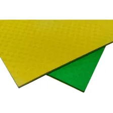 Tatame Tapete Eva 100x100x2cm 20mm Amarelo E Verde Foto mini 2