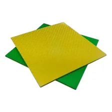 Tatame Tapete Eva 100x100x2cm 20mm Amarelo E Verde Foto mini 1