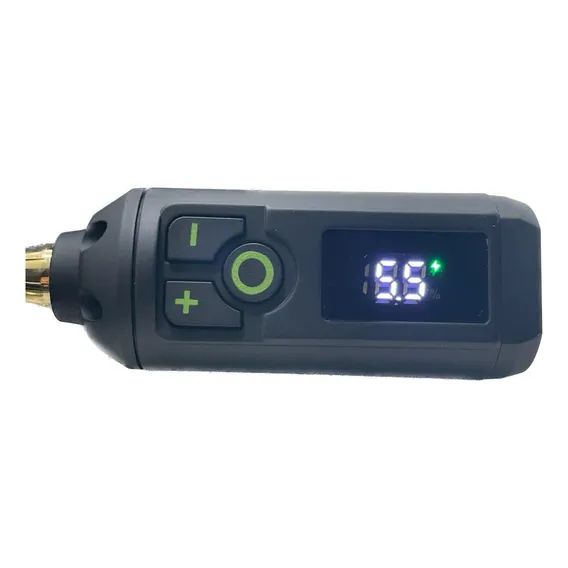 Tattoo Led Lcd Rca Fonte Para Máquina Tatuagem Mini Bateria Cor Preto Foto 1