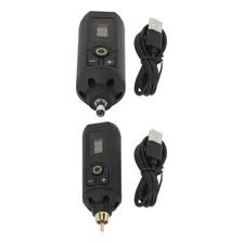 Tattoo Led Lcd Rca Fonte Para Máquina Tatuagem Mini Bateria Cor Preto Foto mini 2