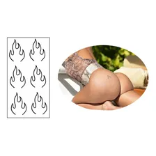 Tatuagem Fogo Tatuagem De Biquíni Tatuagem Íntima Feminina Foto mini 1