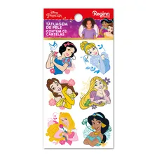 Tatuagem Temporária Princesas Regina Tatuagem Temporária - Multicolorido Foto mini 1