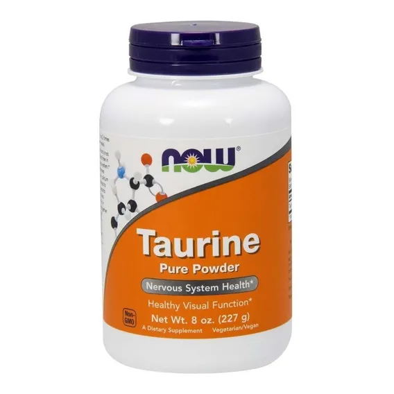 Taurina Now Foods Pure Powder 227g Em P贸 Taurine Sabor Sem sabor Foto 1