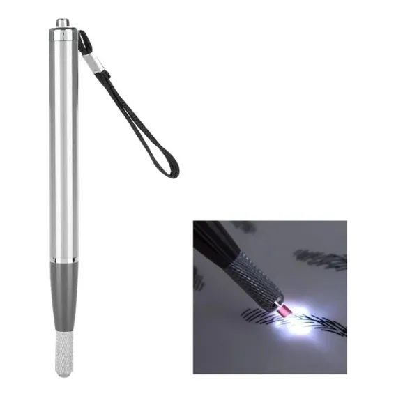 Tebori Caneta Com Luz Led Microblading Labio Sobrancelha Foto 1