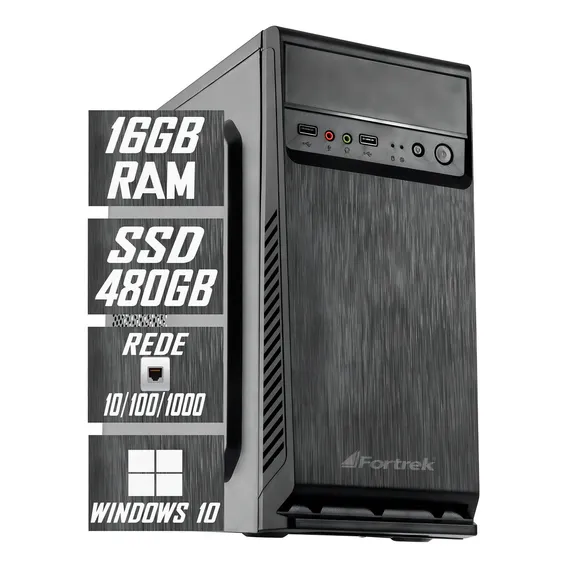 Tech Power Desktop Pc Computador Cpu I7 / Ssd 480gb M2 / 16gb Ram / Fonte 500w Foto 1
