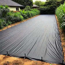 Tecido Antimato Antipraga Permeável 4m X 50m 200m² Ecocover® Cor Preto Desenho Do Tecido Liso Foto mini 4