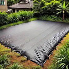Tecido Antimato Antipraga Permeável 4m X 50m 200m² Ecocover® Cor Preto Desenho Do Tecido Liso Foto mini 2