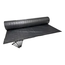 Tecido Antimato Antipraga Permeável 4m X 50m 200m² Ecocover® Cor Preto Desenho Do Tecido Liso Foto mini 1