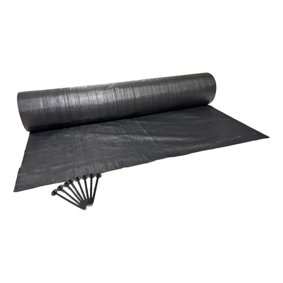 Tecido Antimato Antipraga Permeável 4m X 50m 200m² Ecocover® Cor Preto Desenho Do Tecido Liso Foto 1