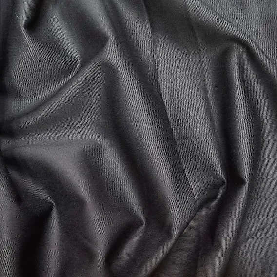 Tecido Brim Sarja Leve Preto 100% Algodão 50cm X 1,60mt Foto 1
