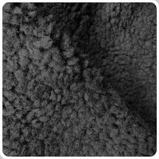 Tecido Carapinha LĂŁ De Ovelha PelĂșcia Cores Cor Preto Foto mini 1