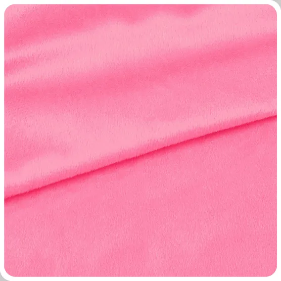 Tecido Em PelĂșcia Velboa Pelo Baixo - 1m X 1,50 Mt Largura Cor Rosa-chiclete Foto 1
