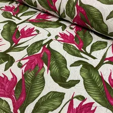 Tecido Estampado Jacquard - 2,00 Metros Desenho Do Tecido Estrelicia Pink Foto mini  3